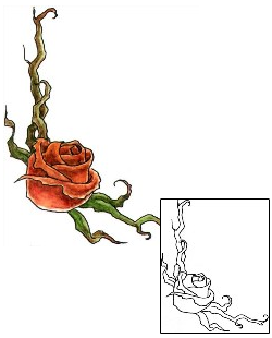 Rose Tattoo Plant Life tattoo | DHF-00259
