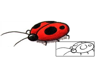Ladybug Tattoo Insects tattoo | DHF-00280