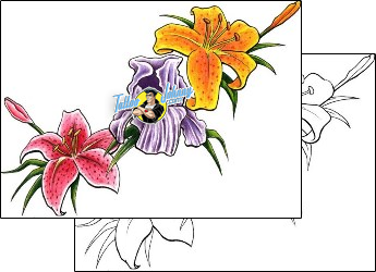 Lily Tattoo plant-life-lily-tattoos-don-furbush-dhf-00281