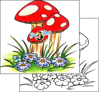 Mushroom Tattoo dhf-00294