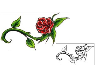 Rose Tattoo Plant Life tattoo | DHF-00300