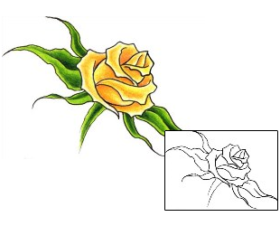 Rose Tattoo Plant Life tattoo | DHF-00309