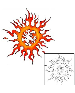 Sun Tattoo Astronomy tattoo | DHF-00349