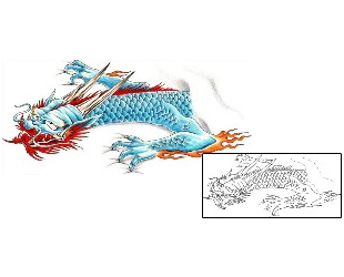 Dragon Tattoo Mythology tattoo | DHF-00354