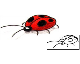 Ladybug Tattoo Insects tattoo | DHF-00360