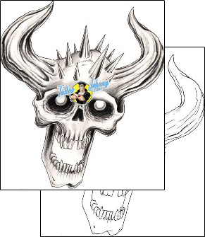 Skull Tattoo horror-skull-tattoos-don-furbush-dhf-00376