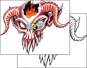 Skull Tattoo horror-skull-tattoos-don-furbush-dhf-00379