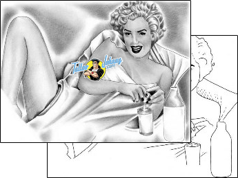 Pin Up Tattoo for-men-woman-tattoos-don-jasinski-djf-00014