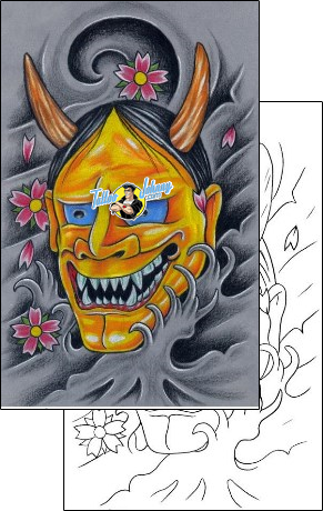Mask Tattoo oni-tattoos-dejan-zohar-dkf-00005