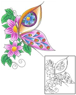Butterfly Tattoo Miscellaneous tattoo | DKF-00054