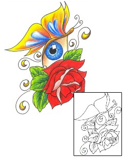 Rose Tattoo Plant Life tattoo | DKF-00077