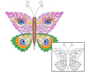 Butterfly Tattoo Miscellaneous tattoo | DKF-00092