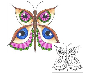 Butterfly Tattoo Miscellaneous tattoo | DKF-00107