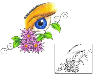 Eye Tattoo Miscellaneous tattoo | DKF-00109