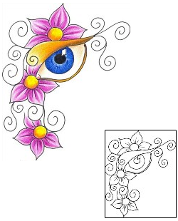 Eye Tattoo Miscellaneous tattoo | DKF-00110