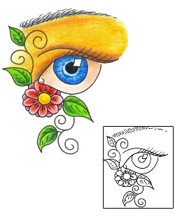 Eye Tattoo Miscellaneous tattoo | DKF-00116