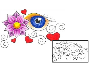 Eye Tattoo For Women tattoo | DKF-00117