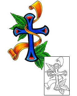Banner Tattoo Religious & Spiritual tattoo | DKF-00235