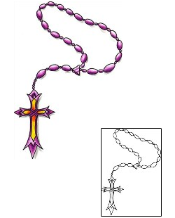 Rosary Beads Tattoo Religious & Spiritual tattoo | DKF-00281