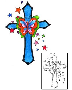 Butterfly Tattoo Religious & Spiritual tattoo | DKF-00301