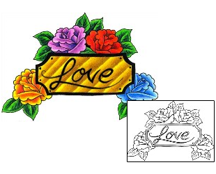 Love Tattoo Plant Life tattoo | DKF-00315