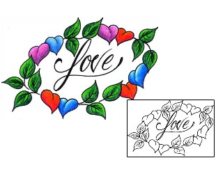 Love Tattoo For Women tattoo | DKF-00318