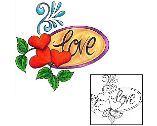 Love Tattoo For Women tattoo | DKF-00322