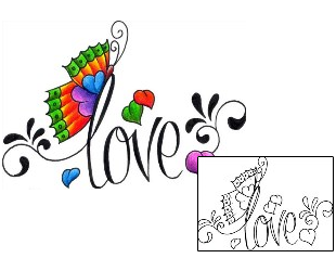 Love Tattoo Insects tattoo | DKF-00329