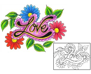 Love Tattoo For Women tattoo | DKF-00336