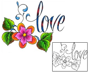 Love Tattoo For Women tattoo | DKF-00342
