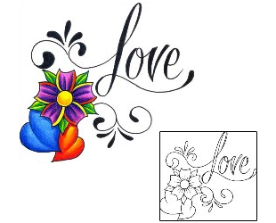 Love Tattoo For Women tattoo | DKF-00357