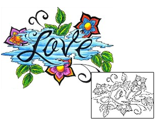 Love Tattoo For Women tattoo | DKF-00365