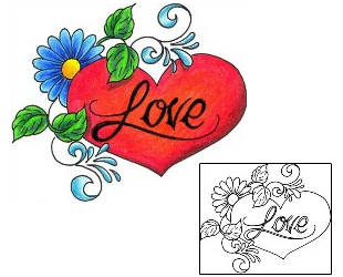 Love Tattoo For Women tattoo | DKF-00369