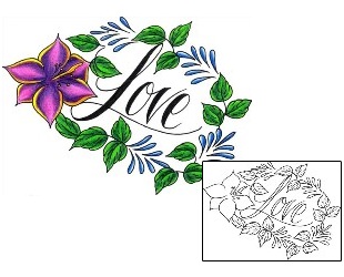 Love Tattoo For Women tattoo | DKF-00375
