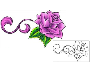 Rose Tattoo Plant Life tattoo | DKF-00377