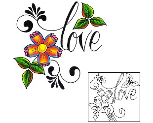 Love Tattoo For Women tattoo | DKF-00378