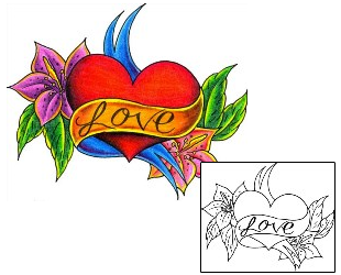 Love Tattoo For Women tattoo | DKF-00380