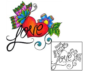 Love Tattoo For Women tattoo | DKF-00381