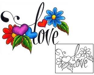 Love Tattoo For Women tattoo | DKF-00388