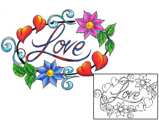 Love Tattoo For Women tattoo | DKF-00389