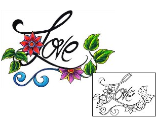 Love Tattoo For Women tattoo | DKF-00391