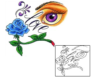 Rose Tattoo Plant Life tattoo | DKF-00394