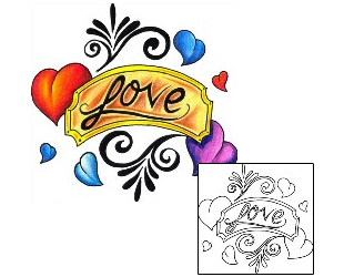 Love Tattoo For Women tattoo | DKF-00398