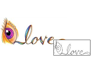 Love Tattoo For Women tattoo | DKF-00400