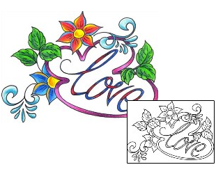Love Tattoo For Women tattoo | DKF-00403