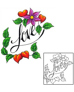 Love Tattoo For Women tattoo | DKF-00404