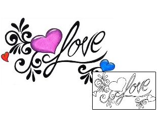 Love Tattoo For Women tattoo | DKF-00405