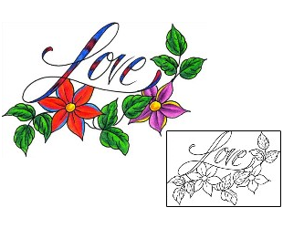 Love Tattoo For Women tattoo | DKF-00406