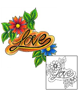 Love Tattoo For Women tattoo | DKF-00408