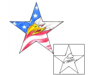 Patriotic Tattoo Animal tattoo | DKF-00429